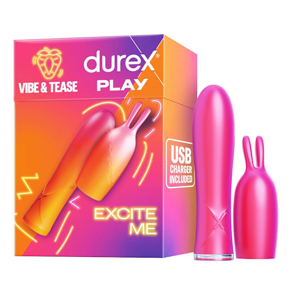 Durex Play Vibe & Tease 2-i-1 Vibrator med stimulerande spets