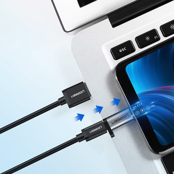 Ugreen Adapter USB Typ C till micro USB Grå (50590)
