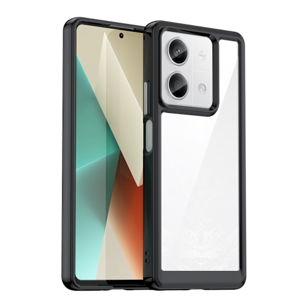 Svart Outer Space Case med gelram för Xiaomi Redmi Note 13 Pro+