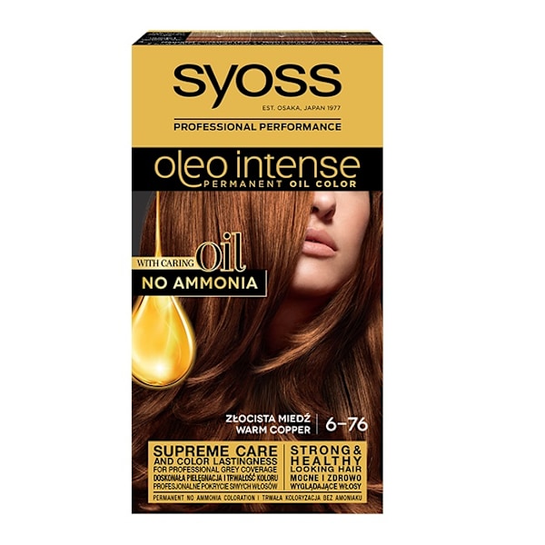Syoss GYLLNE KOPPAR Hårfärg 6-76 med Oleo Intense