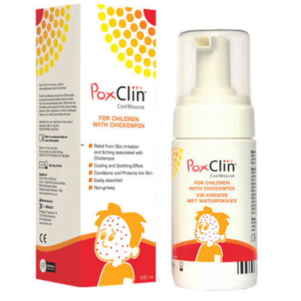 Vattkoppsbehandlingsmousse från PoxClin 100ml