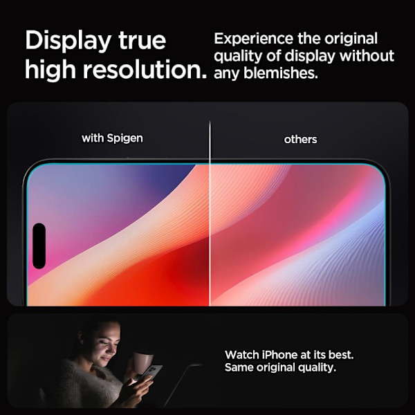 Spigen Glas.tR EZ Fit Härdat Glas för iPhone 16 Pro