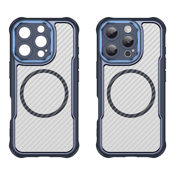Leading Series MagSafe Silikonfodral för iPhone 16 Pro Max - Blå