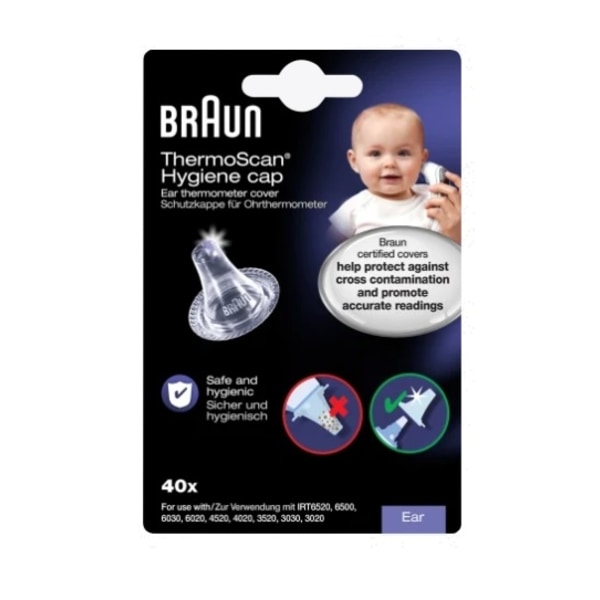 Braun Örontermometer Skydd/ 40-Pack - Engångs Skyddsöverdrag frå