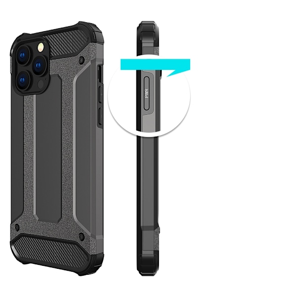 Hybrid Armor robust hybridfodral skal för iPhone 13 Pro Max guld