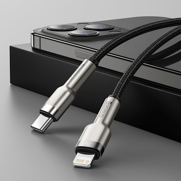 Baseus Cafule Series Metallisk USB-C till Lightning Datakabel 20