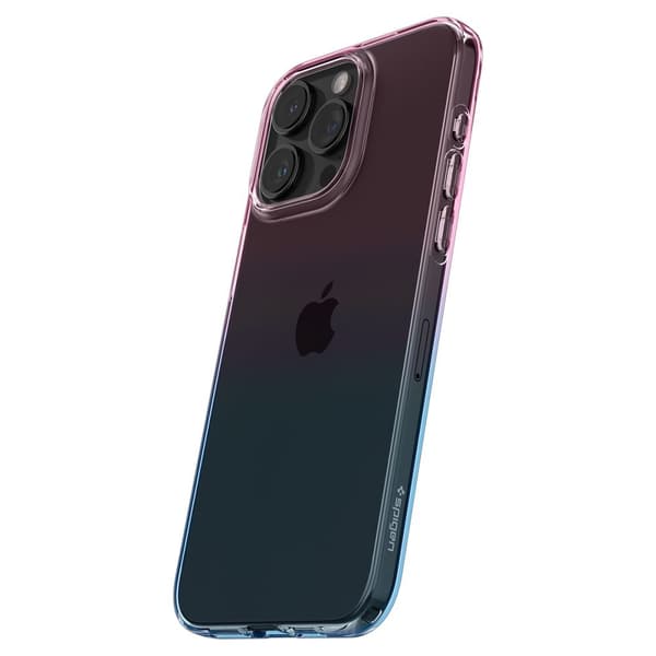 Spigen Liquid Crystal-Fodral för iPhone 15 Pro - Rosa och Blå