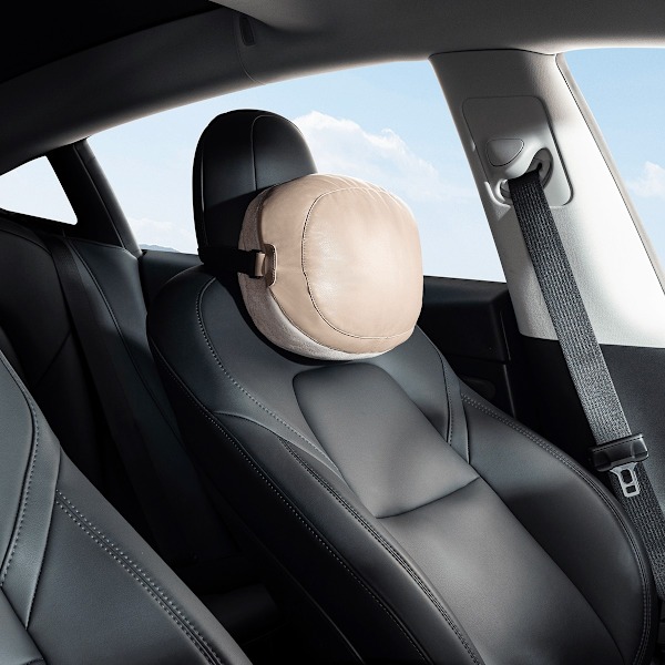 Baseus ComfortRide Bilnackstöd med Två Material - Beige