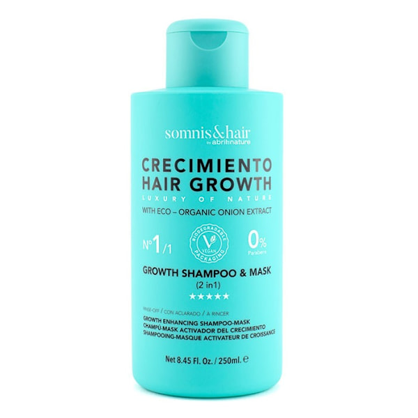 Somnis&Hair Hiusten Kasvu Shampoo ja Naamio 2in1, 250 ml