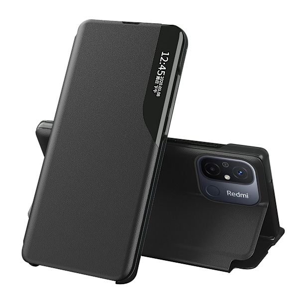 Eco Läder Fodral med Stativ Xiaomi Redmi 11A/Poco C55/Redmi 12C