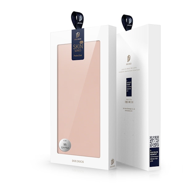 Samsung S24+ Fodral Dux Ducis Skin Pro med Flik - Rosa