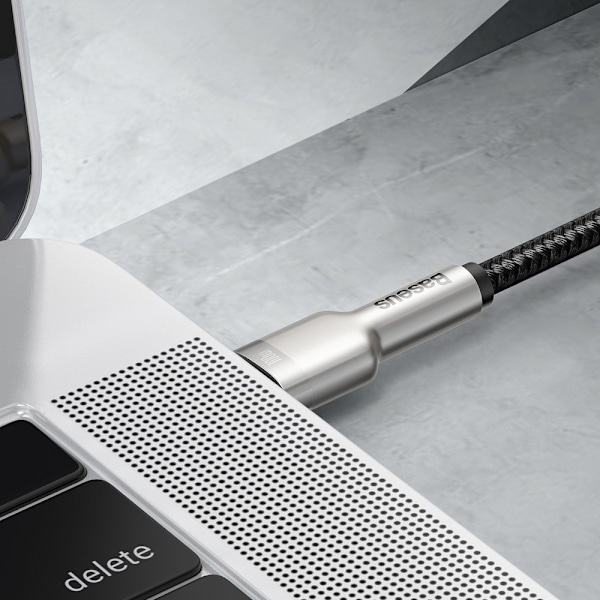 Baseus Cafule Metall USB-C Kabel 100W 2m - Svart