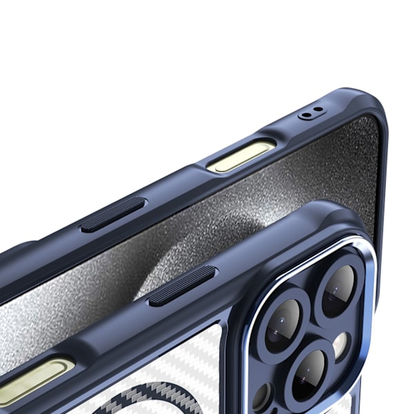 Leading Series MagSafe Silikonfodral för iPhone 16 Pro Max - Blå
