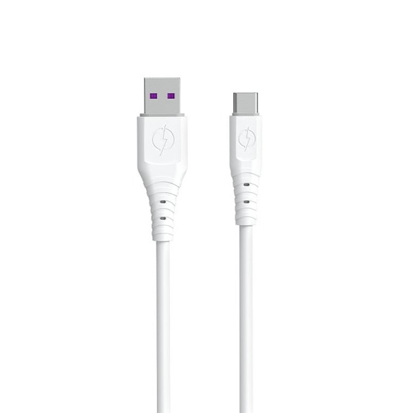 USB-Kabel Dudao USB Typ C 6A 1m Vit (TGL3T)