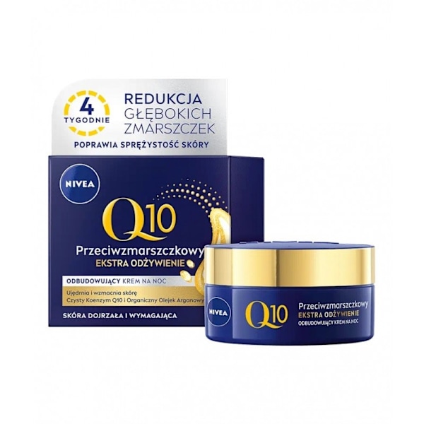 Nivea Q10 Extra Närande Anti-Wrinkle Natkräm/ 50ml