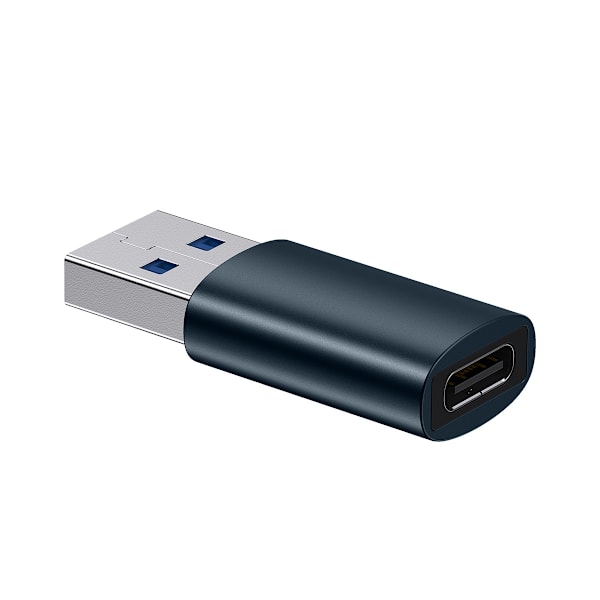 Baseus Ingenuity Mini Adapter USB 3.1 OTG till USB-C Blå (ZJJQ00