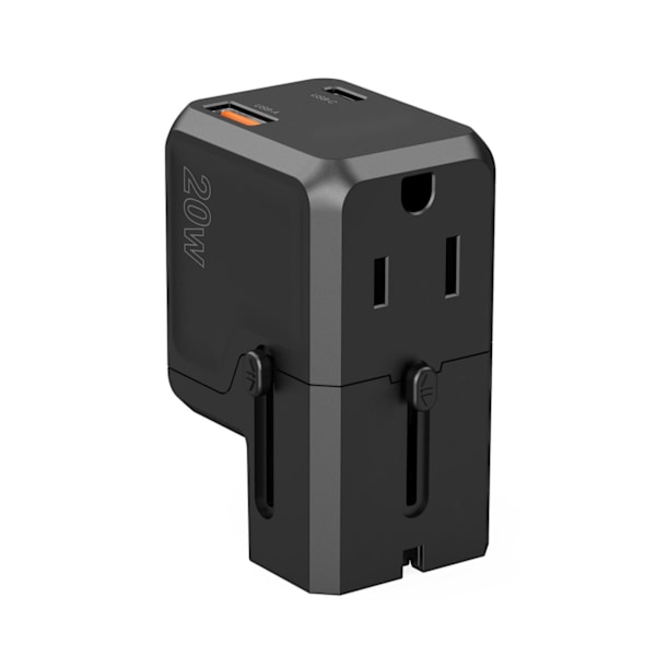 Choetech PD6038 Universell Reseadapter USB-C USB-A PD 20W/ Globa