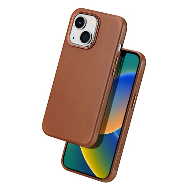 Dux Ducis Neapel Magnetiskt Läderfodral för iPhone 14 med MagSaf