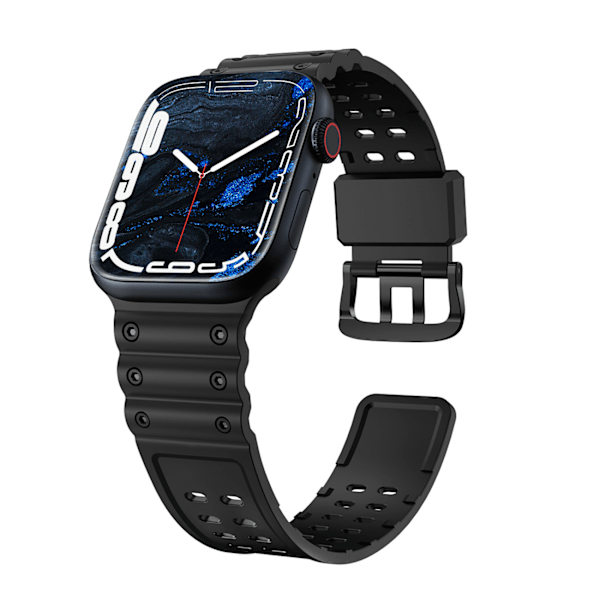 Trefaldigt Skydd Armband till Apple Watch SE/ 9/ 8/ 7/ 6/ 5/ 4/