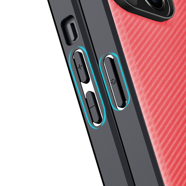 Dux Ducis Fino fodral i nylon för iPhone 14 Plus röd