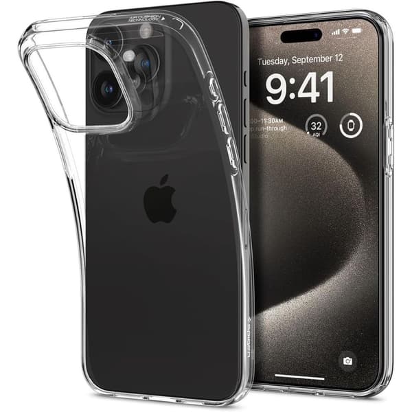 Spigen Liquid Crystal Fodral för iPhone 15 Pro Max - Transparent