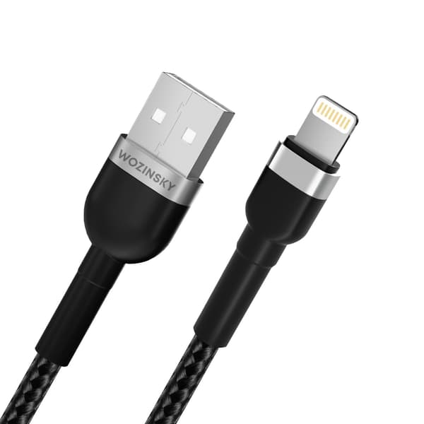 Wozinsky USB-A till Lightning Kabel 2.4A 1m - Svart