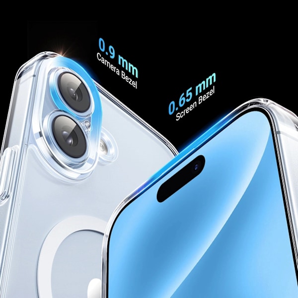 Ugreen Classy Clear Magnetisk Fodral för iPhone 16 Plus - transp