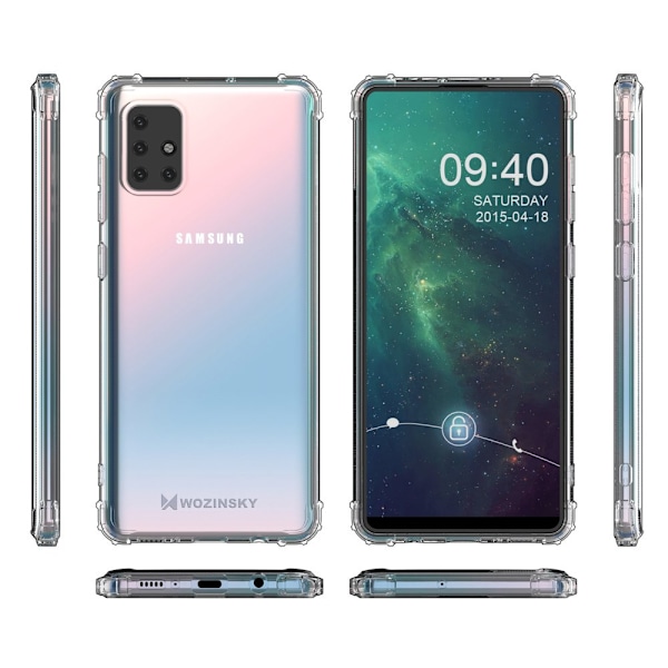 Wozinsky Stöttålig Transparent Skal för Samsung Galaxy M51