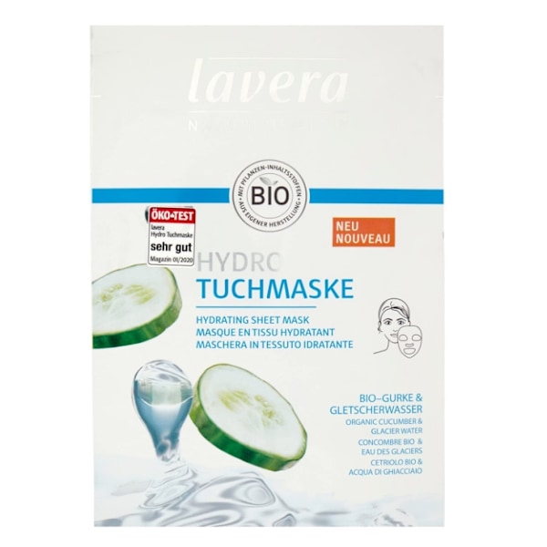 Lavera/ Fuktgivande Ansiktsmask med Gurka/ 1 styck