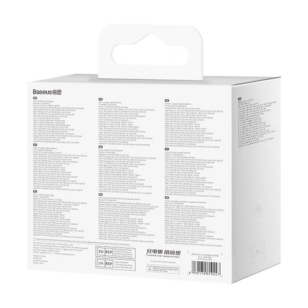 Baseus GaN5 Pro Snabbladdare 2xUSB-C+USB 140W EU Svart (CCGP1002