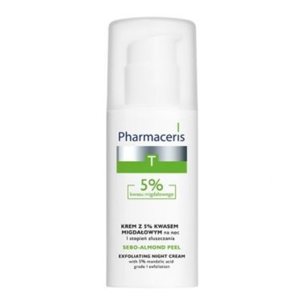 Pharmaceris T Sebo-Almond Kuorintavoide 5%, kasvojen kuorinta ja ihon kuorimisaste 50 ml