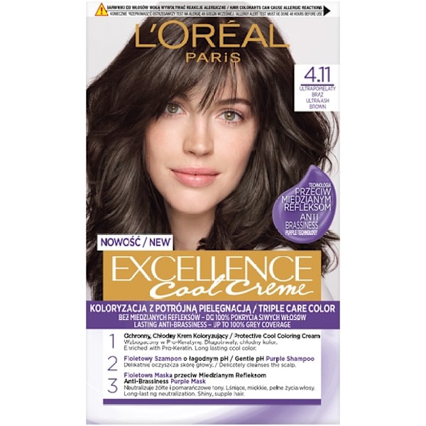L'Oreal Paris Excellence Hårfärg 4.11 Ultraljus Brun