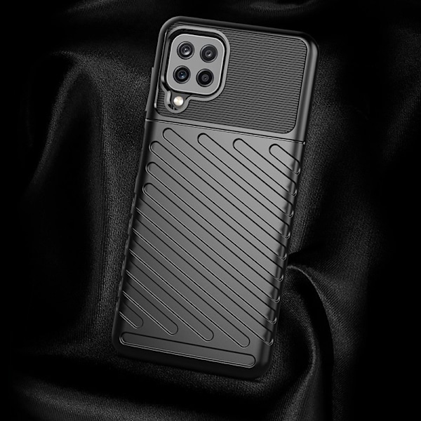 Thunder Case Flexibelt Pansarfodral Samsung Galaxy A22 4G Svart