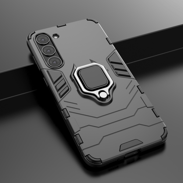 Samsung Galaxy S23+ Stöttåligt Magnetiskt Ringfäste Svart Skydds