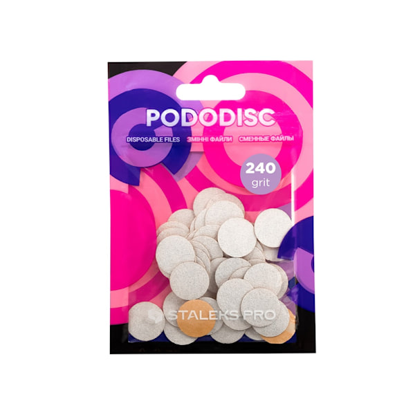 Staleks PodoDisc Pro Expert Vita Utbytbara Skivor S Grit 240/ 50