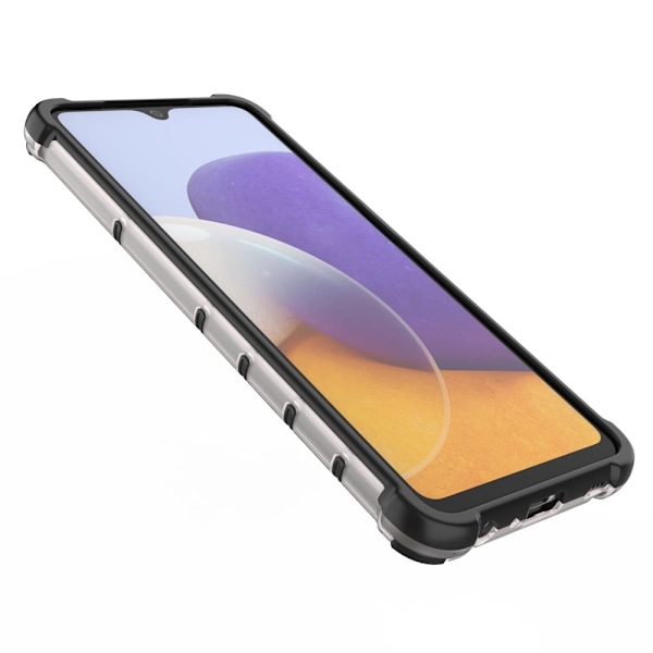 Transparent Stöttande Skal med Silikonram för Samsung Galaxy A22