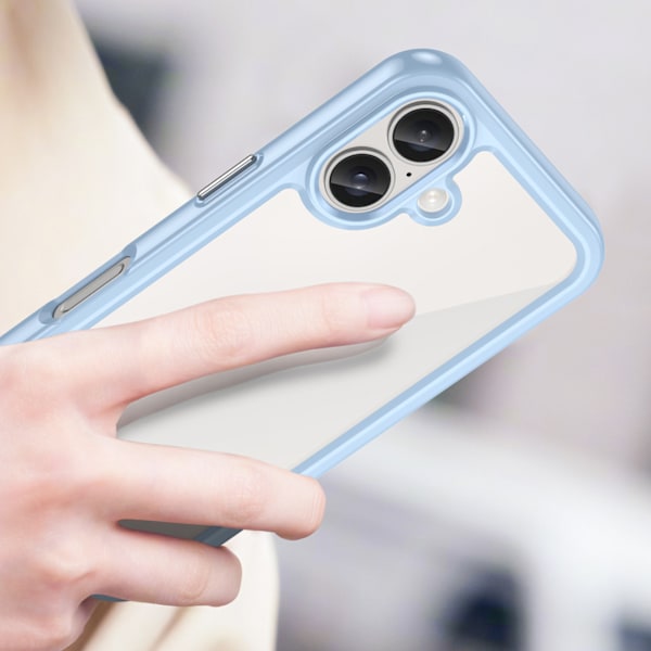 Skyddsfodral Outer Space med Gelram för iPhone 16 - Blå