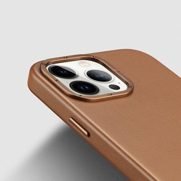 Dux Ducis Grit Läderfodral för iPhone 14 Pro Max - Elegant Konst