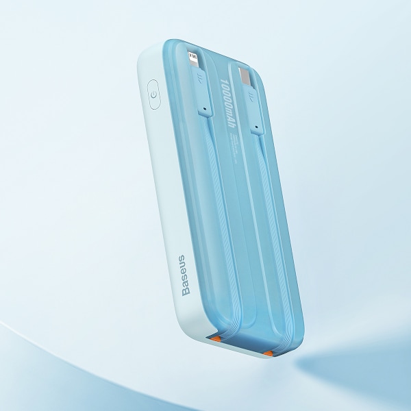 Baseus Comet Series Powerbank med Display 10000mAh 22.5W - Blå +