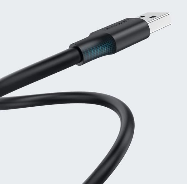 Ugreen USB 2.0 Kabel 0/5 m Han-Han Svart (Modell: US128 10308)