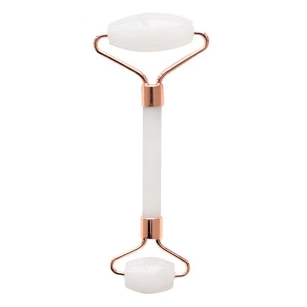Ansiktsmassage Roller i vit Jadeit/ 1 st - För en välgörande/ ly
