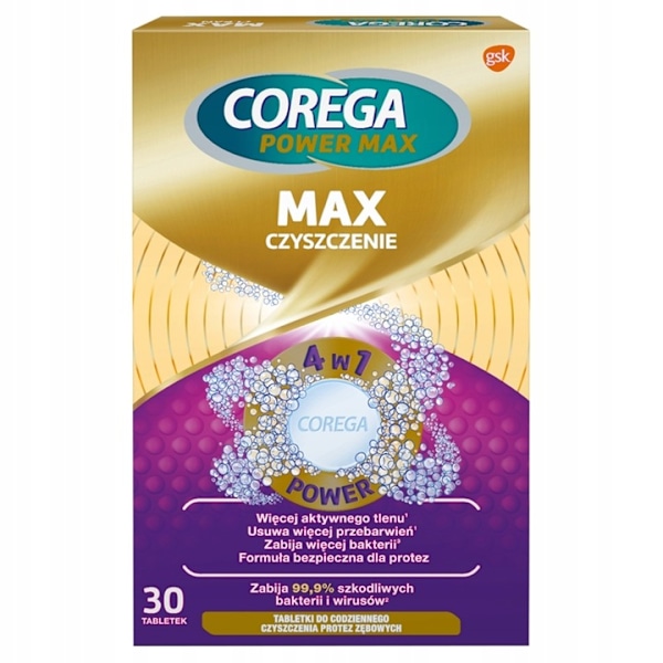 Corega Max Protesrengöring Tabletter/ 30 st