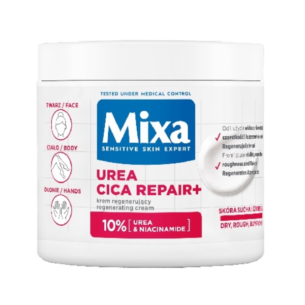 Mixa Urea Cica Repair+ Återställande kräm för ansikte/ händer oc
