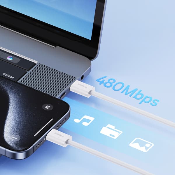 Baseus Superior-serien USB-C till USB-C-kabel 30W 480Mb/s 1m - V