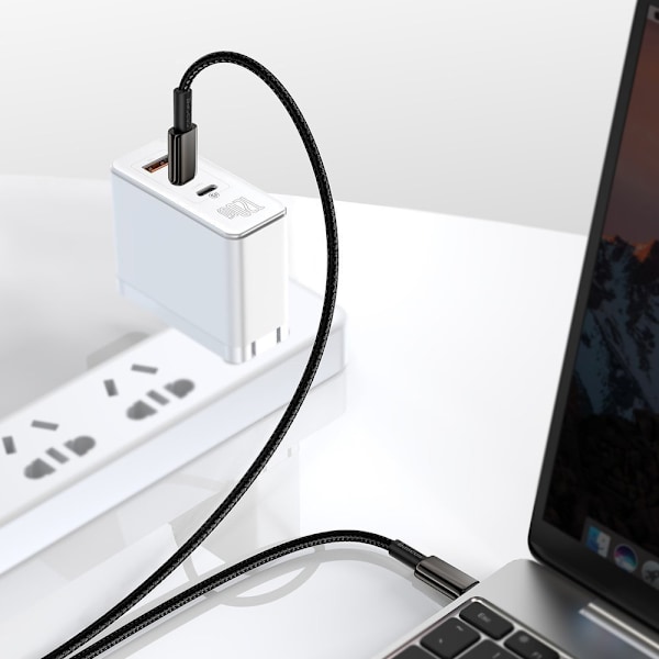 Baseus USB-C till USB-C Kabel 2m 100W 5A PD QC – Svart