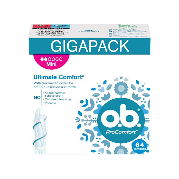 O.B. ProComfort Tamponer Mini/ 64 stycken