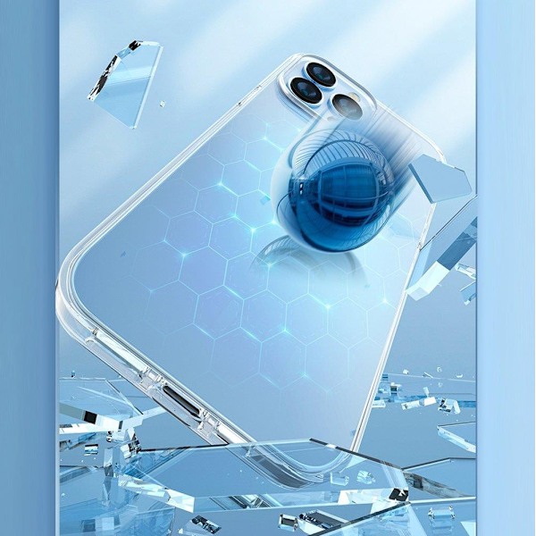 Kingxbar Elegant Serie iPhone 13 Pro Skal Transparent Baksida Fo