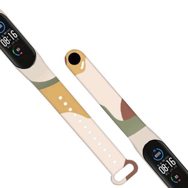 Silikonarmband i Kamouflage för Xiaomi Mi Band 6/5 – Design 7