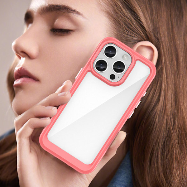 Skyddsfodral Outer Space Gelram iPhone 16 Pro – röd