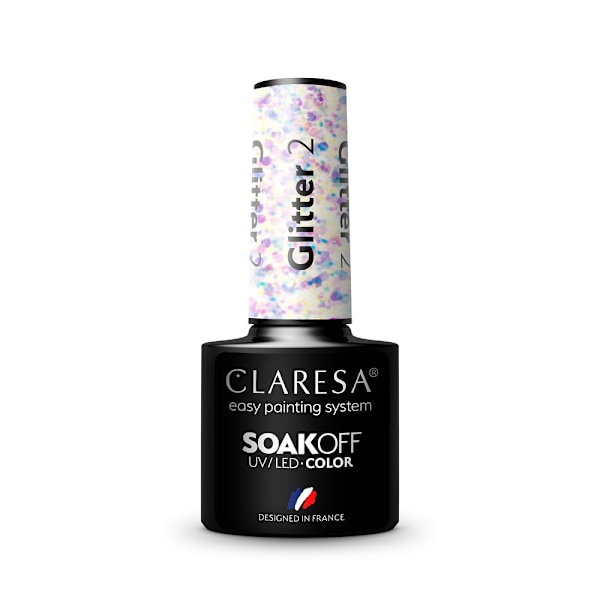 Claresa Soak Off UV/LED Glittrig Hybrid Nagellack/ 2.5 g.